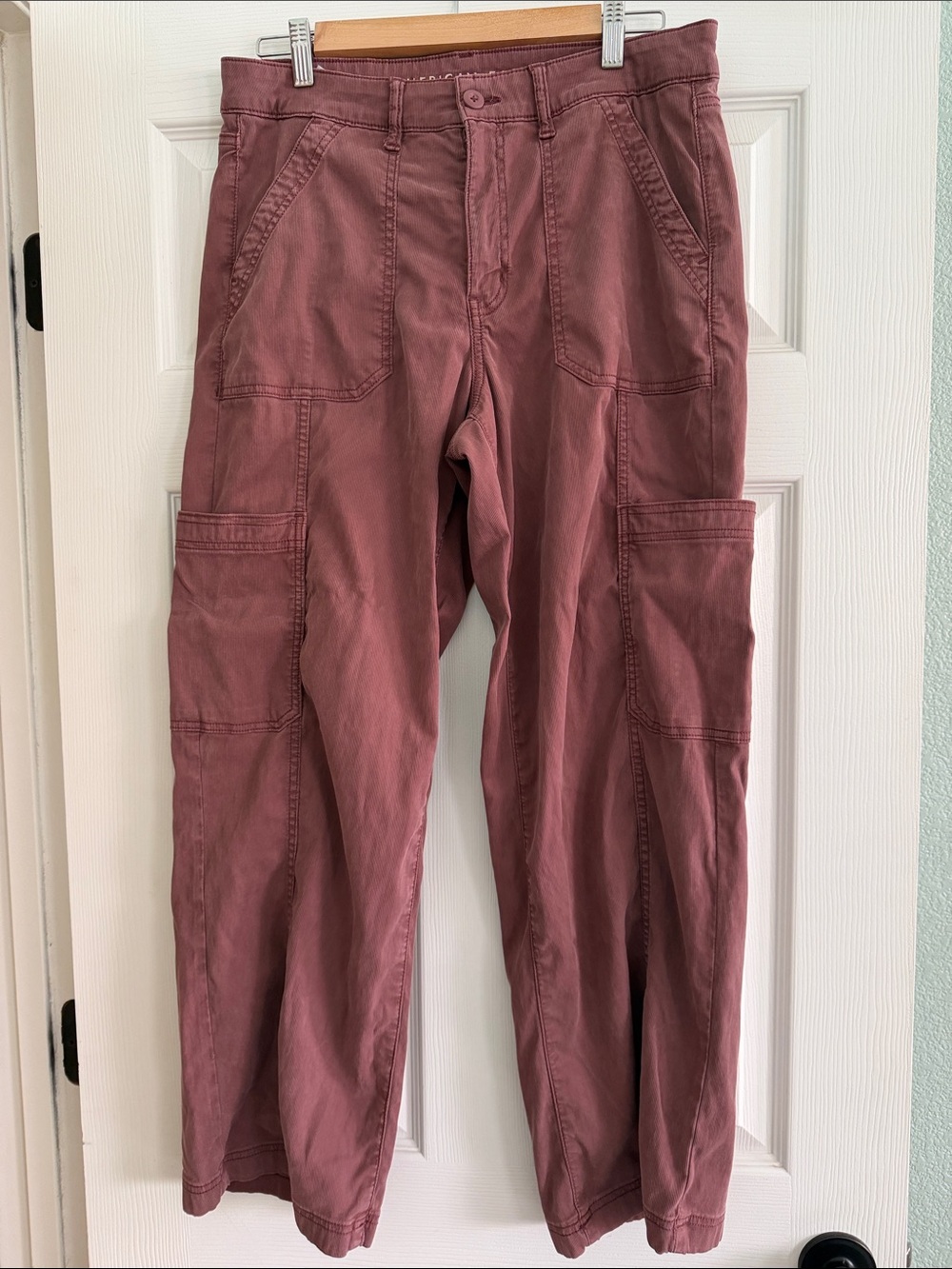 American Eagle Outfitters Women’s Stovepipe Pants in Mauve